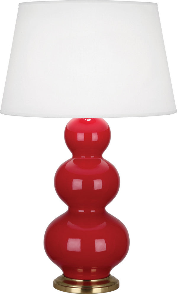 Robert Abbey RA-RR40X 1-Light Table Lamp, Triple Gourd