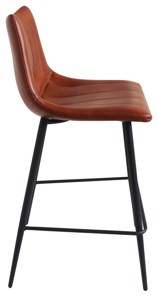 Alibi Counter Stool Brown, Set of 2