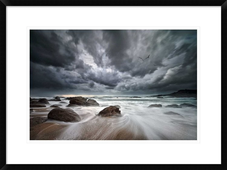 "Flight Over Troubled Waters"  by Santiago Pascual Buye, 30x22"