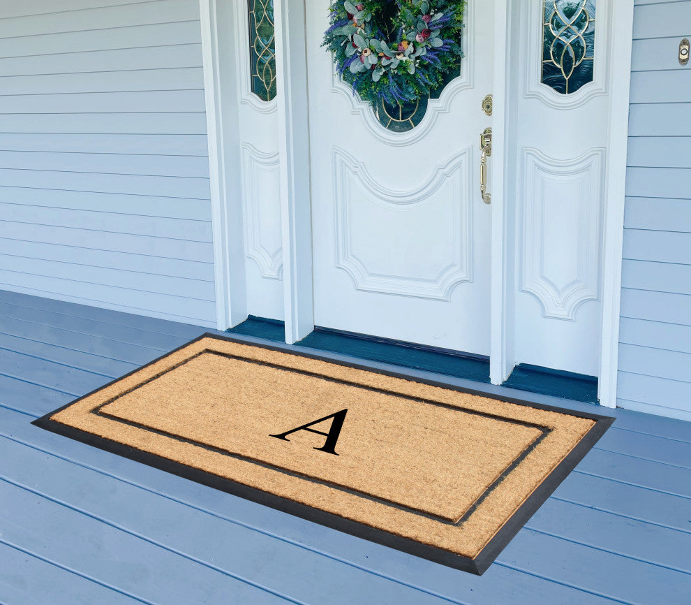 A1HC Monogrammed Door Mats, 24"� x 48"�, Durable Large Welcome Heavy Duty, A