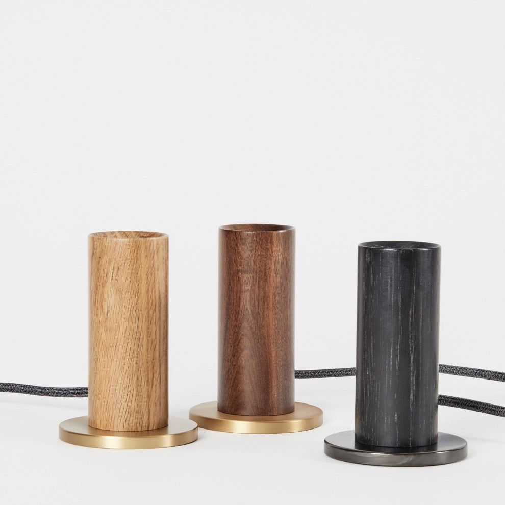 Blackened Oak Knuckle Table Lamp US
