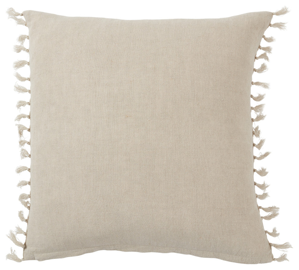 Jaipur Living Majere Solid Light Gray Down Pillow 20" Square