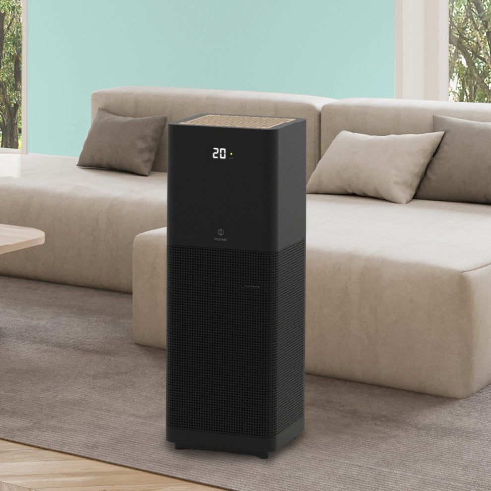 IMUNSEN Air Purifier with Cypress Wood Filter, Black