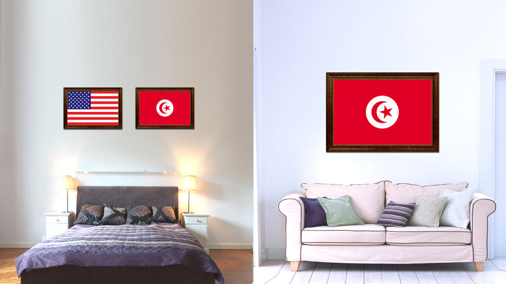 Tunisia Country Flag Canvas Print, 21"x30"