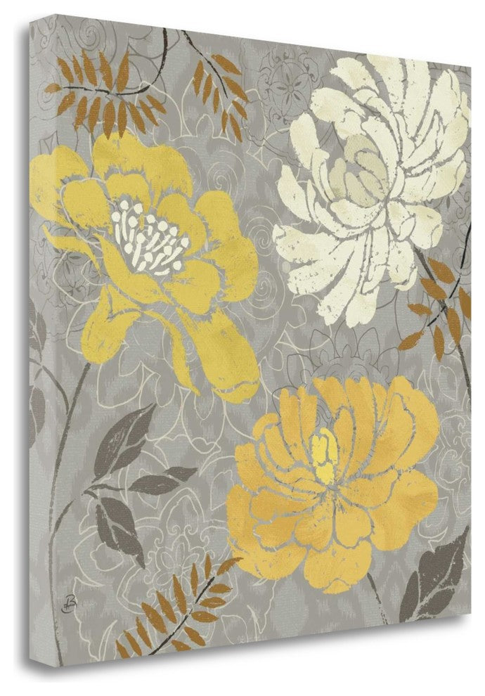 "Morning Tones Gold I" By Daphne Brissonnet, Giclee Print on Gallery Wrap Canvas