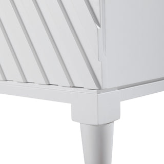 Uttermost 25382 Colby 36"W 3 Drawer Rubberwood Dresser - Crisp White