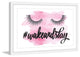 Marmont Hill, "Wake Up and Slay Pink" by Amanda Greenwood Framed Painting, 18x12