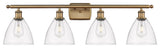 Innovations 516-4W-BB-GBD-752 4 Light Bath Vanity Light, Brushed Brass