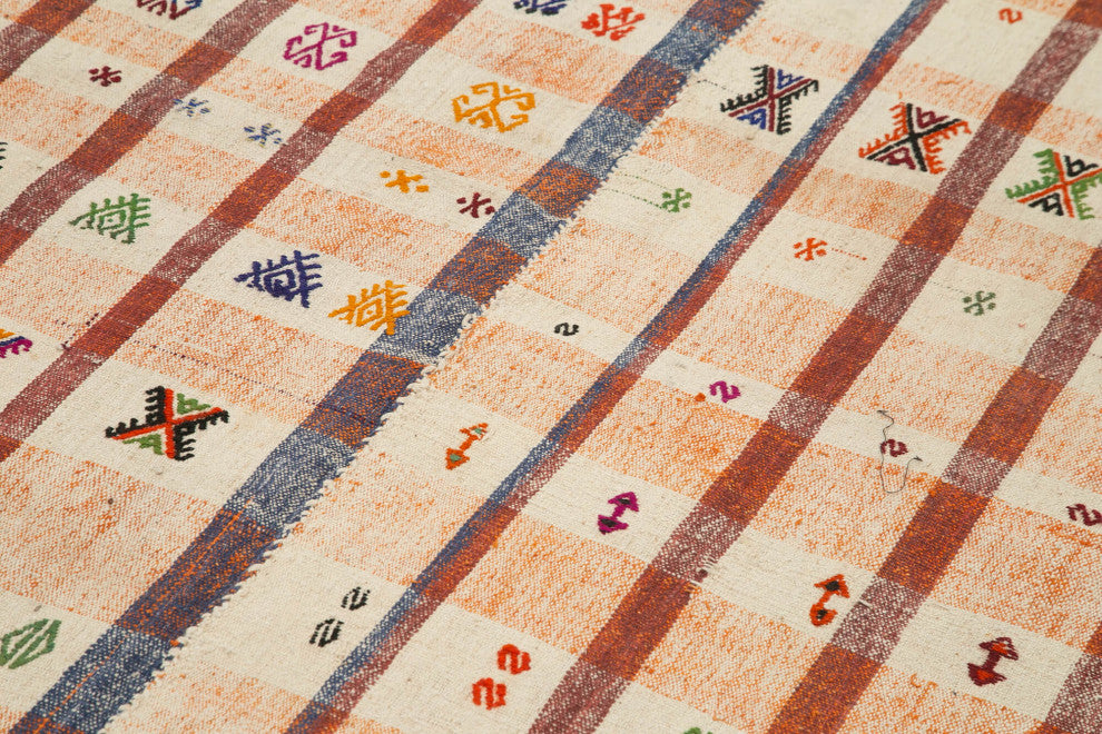 Rug N Carpet - Hand-knotted Oriental 4' 10'' x 9' 2'' One-of-a-Kind Kilim Rug