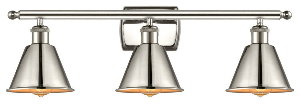INNOVATIONS LIGHTING 516-3W-PN-M8 Smithfield 3 Light Bath Vanity Light