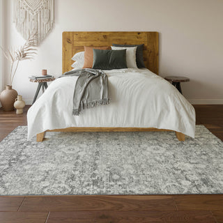Premium Machine Washable Mayfield AMF651 Silver 9' x 12' Rug