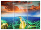 "Green Fort Nepean Road from Helicopter" Metal Wall Art, 3 Panels, 36"x28"
