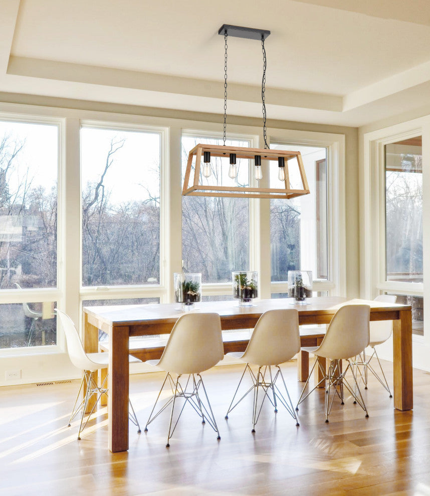 Bristol Wood Pendant Lamp, Natural