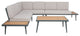 Safavieh Guthrie Corner Living Set, Natural / Light Grey