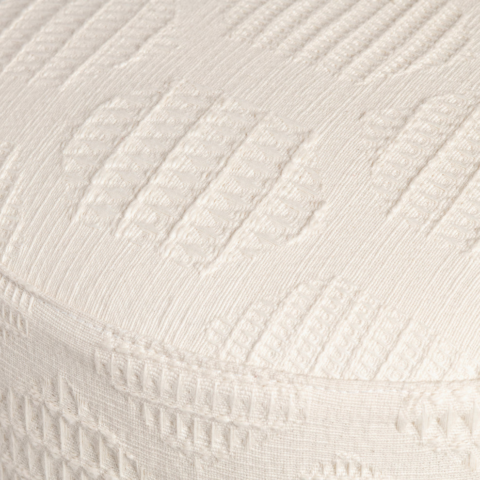 Anya Cream Round Stool