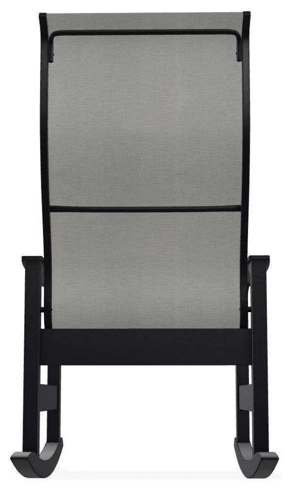 Leeward Sling Outdoor Supreme Rocker, Alloy/Black