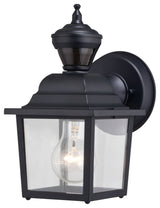 Bedford One Light Outdoor Motion Sensor Wall Light in Textured Black