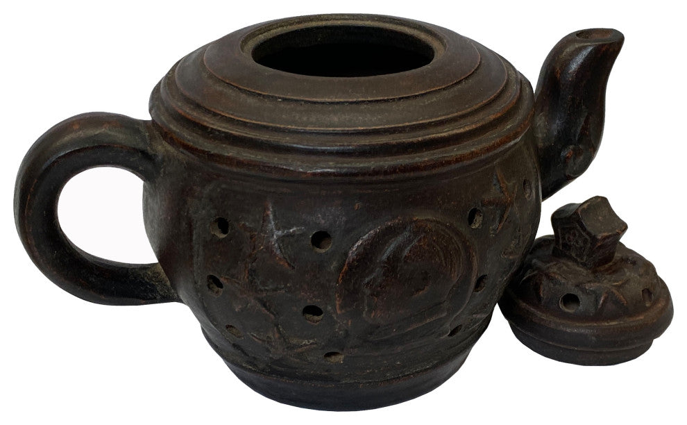 Chinese Handmade Yixing Zisha Clay Teapot With Artistic Accent Hws2337