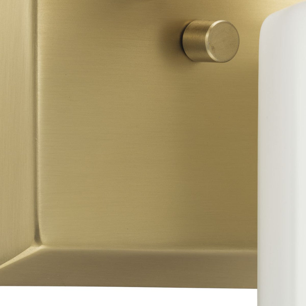 Estrada Collection 3-Light Contemporary Bath and Vanity Light, Brushed Gold