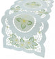 Elegant Daisy Embroidered Cutwork 16"x34" Table Runner