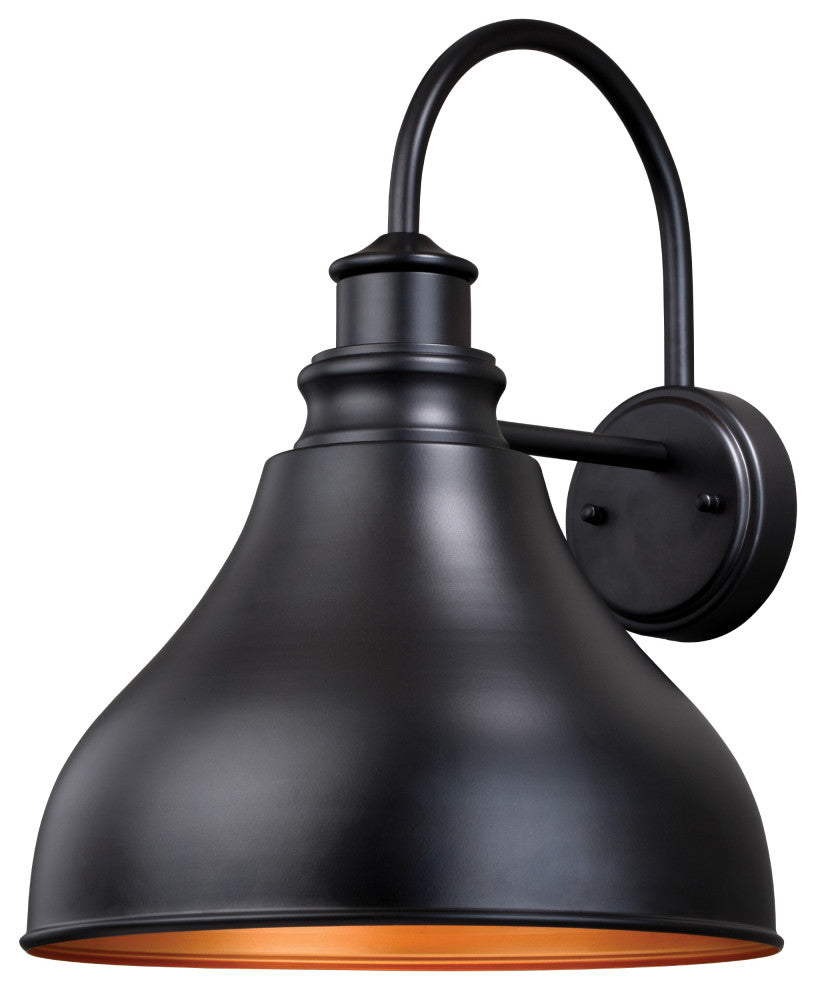 Delano 13" Outdoor Wall Light Oil Burnished Bronze and Light Gold