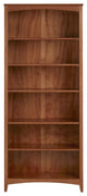 Classic Bookcase, Hardwood Construction With Fixed & Adjustable Shelves, Cherry