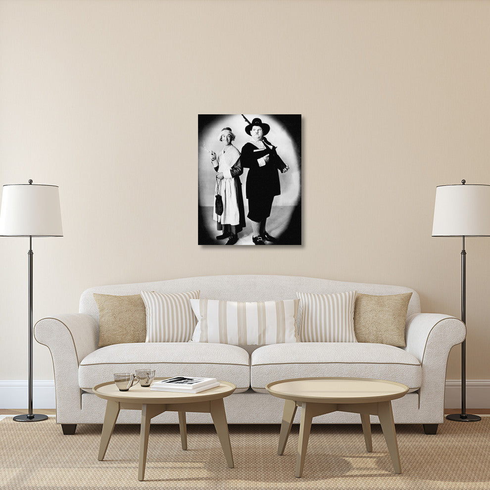 "Laurel & Hardy - Thanksgiving" Canvas by Hollywood Photo Archive, 32x40"