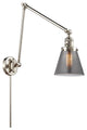 Cone Swing Arm With Switch, Polished Nickel, Plated Smoke, Plated Smoke