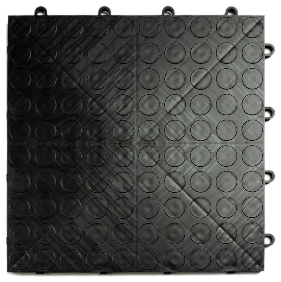 12"x12" GarageDeck Modular Garage Flooring, Black