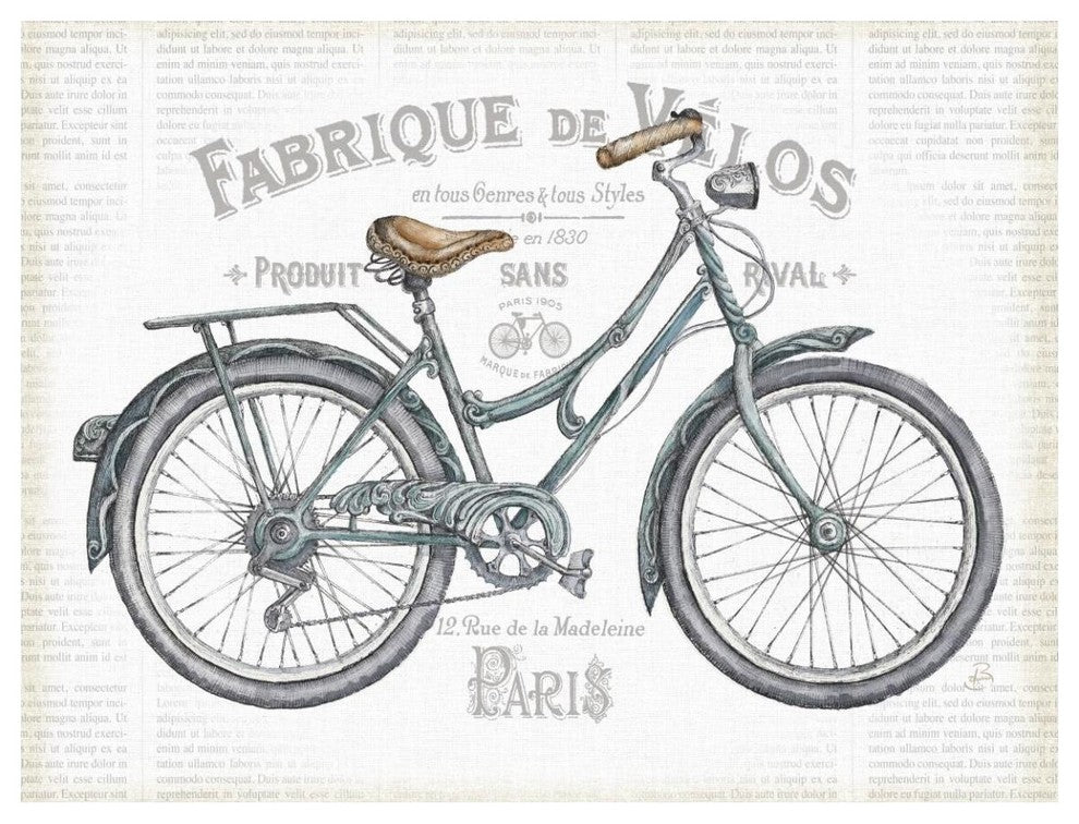 "Bicycles I v2" Digital Paper Print by Daphne Brissonnet, 50"x38"