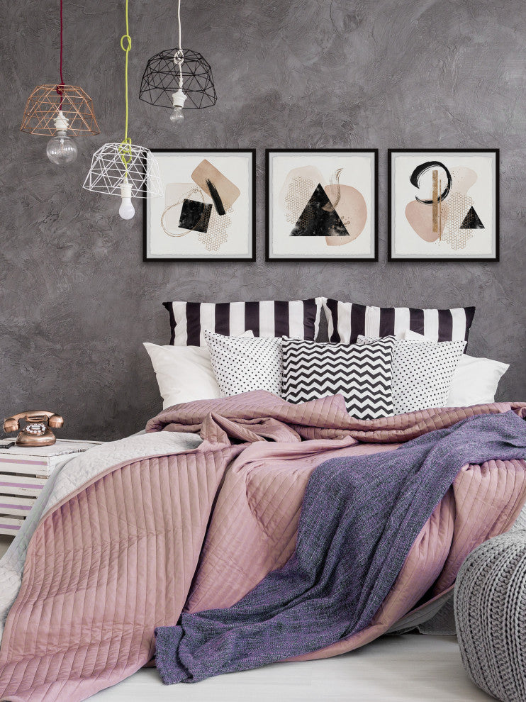 Broken Knife Triptych, 3-Piece Set, 24x24 Panels