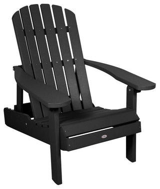 Cape Folding and Reclining Adirondack Chair, Black Sand