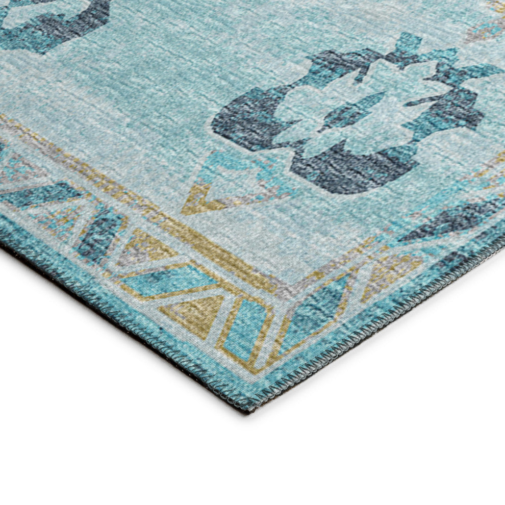 Indoor/Outdoor Sedona SN16 Riverview Machine Washable 8' x 8' Round Rug