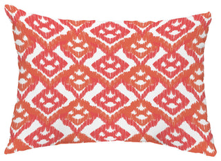 Hipster 14"x20" Decorative Abstract Outdoor Throw Pillow, Coral