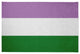 Genderqueer Chenille Rug, Genderqueer, 4'x6'