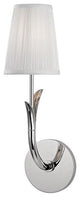 Deering, 1 Light, Wall Sconce, Polished Nickel Finish, White Shade