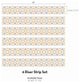 Flower Moroccan Tile Peel and Stick Stair Riser Strips, Mustard, 48"w X 6"h, 6 Pack
