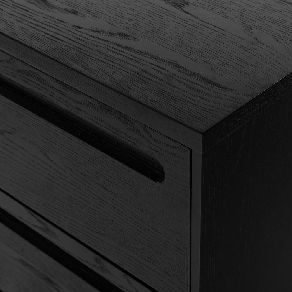 Safavieh Couture Tobiette 2 Drawer Nightstand, Black