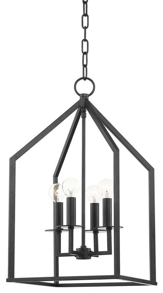 Lena 4-Light Small Pendant Aged Iron
