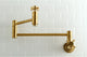 Kingston Brass Wall Mount Pot Filler Kitchen Faucet, Brushed Brass
