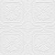 Architectural, Texture Geometric Paintable Pre-Pasted White Wallpaper Roll
