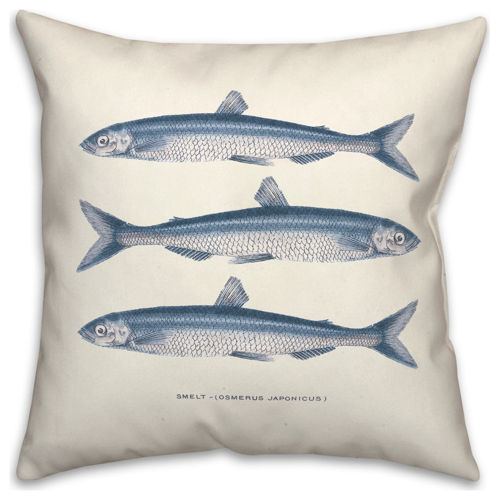 Smelt Fish 18x18 Indoor / Outdoor Pillow