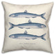 Smelt Fish 18x18 Indoor / Outdoor Pillow