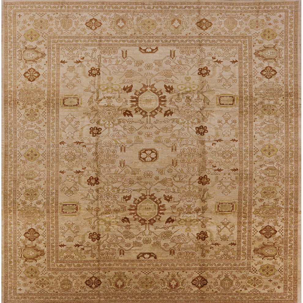 Ahgly Company Indoor Square Mid-Century Modern Area Rugs, 7' Square