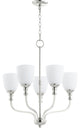 Richmond 5-Light Chandelier, Polished Nickel