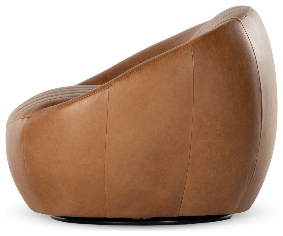 Audie Swivel Chair-Heirloom Sienna