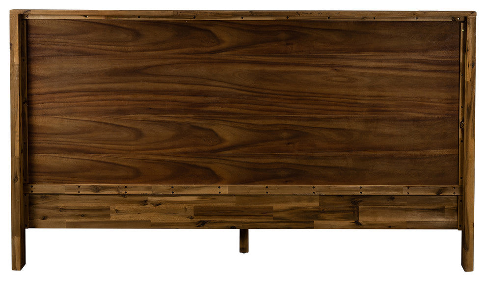 Cusco Rustic Acacia Platform Queen Bed