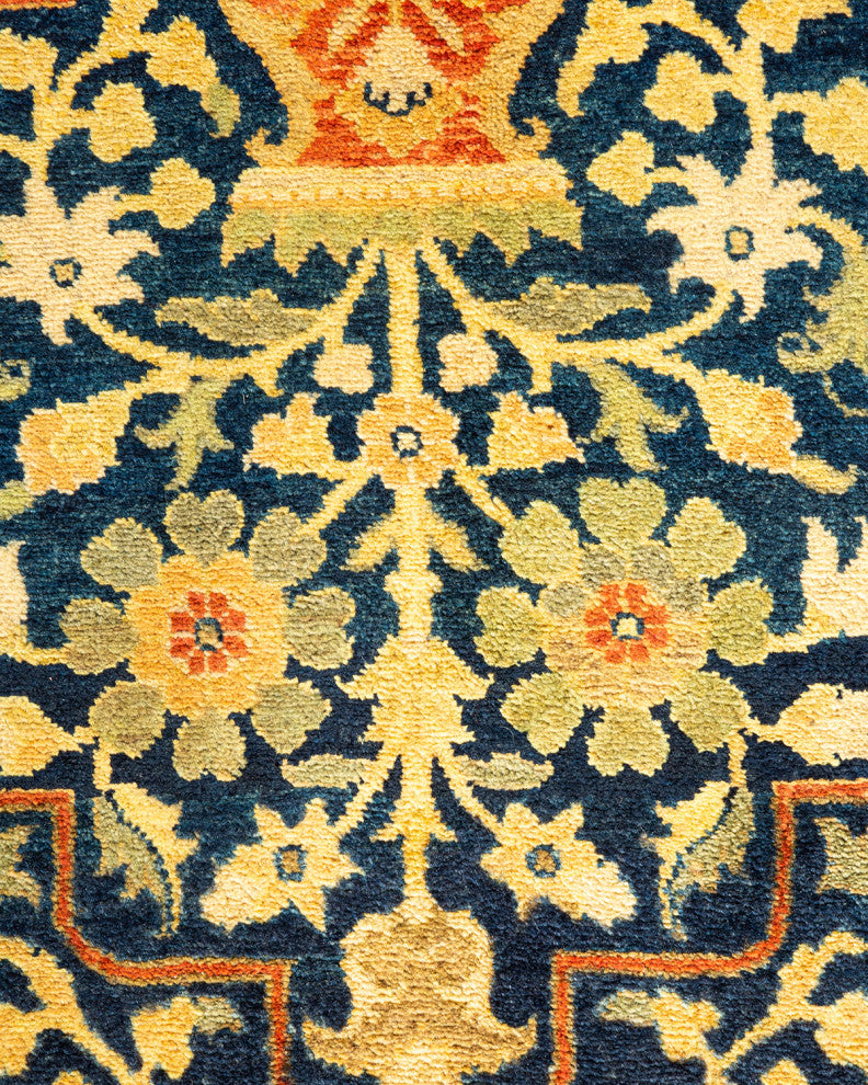 Mogul, One-of-a-Kind Hand-Knotted Area Rug Blue, 6' 1" x 9' 1"