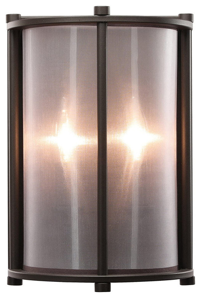 2 Light Hallway Wall Lights Vintage Wall Lamp With Dark Bronze Finish