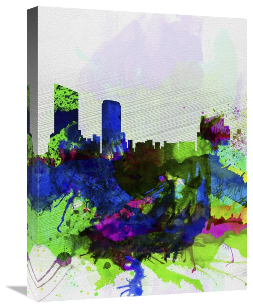 "Grand Rapids Watercolor Skyline" Fine Art Print
